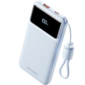 Powerbank 10000mAh Vention XGYL0-39-TY/ 22.5W/ Azul/ Incluye Cable USB Tipo-C 6922794797680 XGYL0-39-TY VEN-BAT XGYL0-39-TY