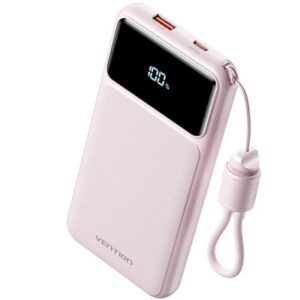 Powerbank 10000mAh Vention XGYP0-39-TY/ 22.5W/ Rosa/ Incluye Cable USB Tipo-C 6922794797697 XGYP0-39-TY VEN-BAT XGYP0-39-TY