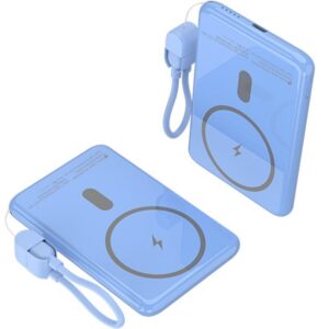 Powerbank 5000mAh Leotec LEPOWW20W5B/ 20W/ Wireless/ Azul/ Incluye Cable USB Tipo-C 8436588883728 LEPOWW20W5B LEO-BAT PB INAL 20 5000 BL
