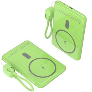 Powerbank 5000mAh Leotec LEPOWW20W5G/ 20W/ Wireless/ Verde/ Incluye Cable USB Tipo-C 8436588883735 LEPOWW20W5G LEO-BAT PB INAL 20 5000 GREE