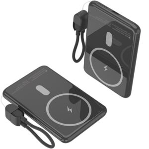 Powerbank 5000mAh Leotec LEPOWW20W5K/ 20W/ Wireless/ Negra/ Incluye Cable USB Tipo-C 8436588883742 LEPOWW20W5K LEO-BAT PB INAL 20 5000 BK