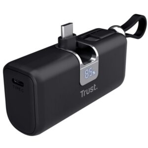 Powerbank 5000mAh Trust Pacto 26104/ 18W/ Negra 8713439261042 26104 TRU-BAT PACTO 5000 BK