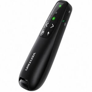 Presentador Inalámbrico Vention KQPB0-GL/ 2.4GHz/ Negro 6922794701250 KQPB0-GL VEN-PRESENTER KQPB0-GL