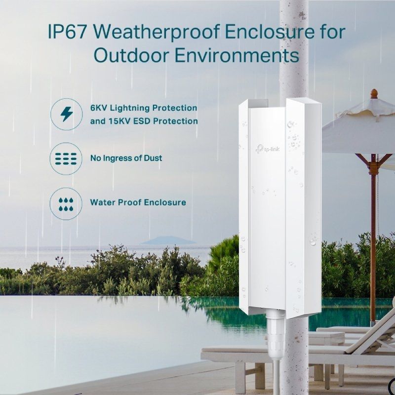 Punto de Acceso Inalámbrico TP-Link Omada EAP610-OUTDOOR/ WiFi 6/ PoE/ 1800Mbps/ 2.4GHz 5GHz/ Antenas de 5dBi/ WiFi 802.11ax/ac/a/n/b/g - Imagen 5