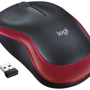 RATON LOGITECH M185 ROJO RF INALAMBRICO PILAS 5099206028845 910-002237