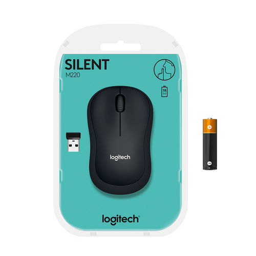 RATON LOGITECH M220 SILENT INALAMBRICO NEGRO - Imagen 8