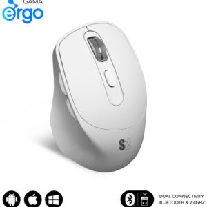 RATON SUBBLIM ERGO DUAL BLANCO BLUETOOTH BATERIA RECARGABLE 8436586743024 SUBMO-EDCON02