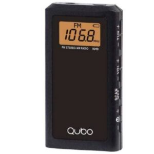 Radio Portátil Qubo RD-10/ con Cable/ a Pilas/ Negra 6944762701222 RD-10 QUB-RADIO RD-10 BK
