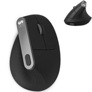 Ratón Ergonómico Inalámbrico Subblim Nature Vertical Ergo Dual Battery/ Batería Recargable/ Hasta 4000 DPI/ Negro 8436586743079 SUBMO-EDNVW01 SUB-MOU NAT VER ERGO DB BK