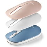 Ratón Inalámbrico NGS Shell-RB/ Batería recargable/ Hasta 1600 DPI/ Azul/ Blanco/ Rosa 8435430623703 SHELL-RB NGS-MOU SHELL RB