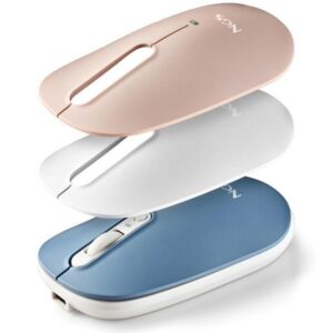 Ratón Inalámbrico NGS Shell-RB/ Batería recargable/ Hasta 1600 DPI/ Azul/ Blanco/ Rosa 8435430623703 SHELL-RB NGS-MOU SHELL RB