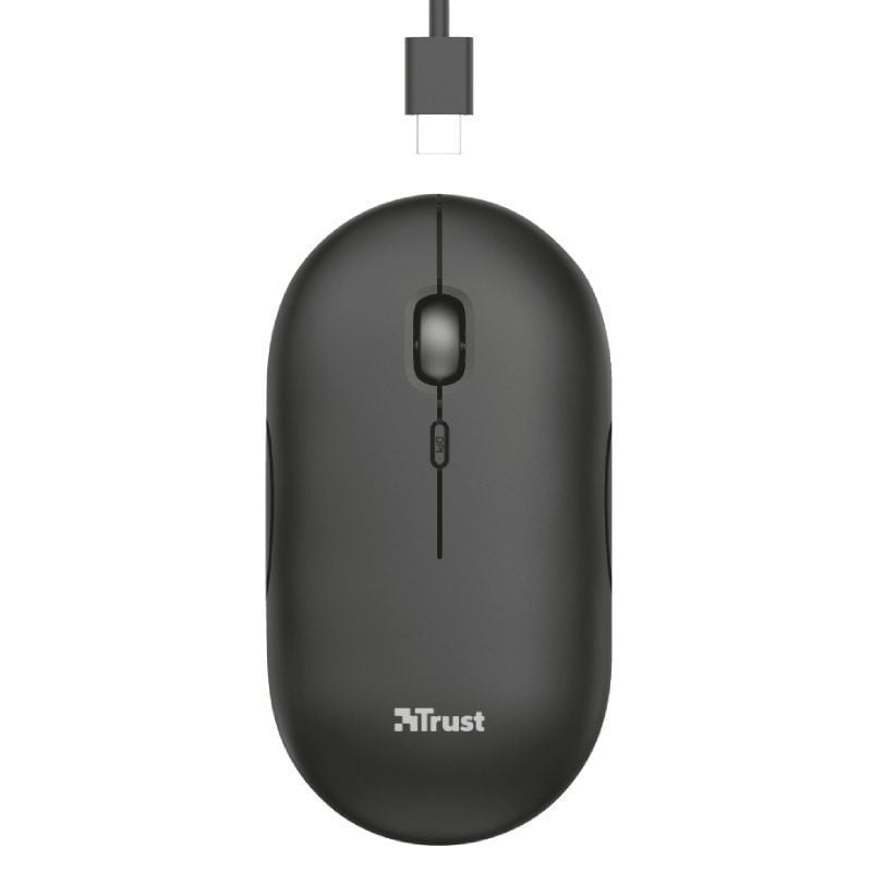 Ratón Inalámbrico Trust Puck/ Batería recargable/ Hasta 1600 DPI - Imagen 3
