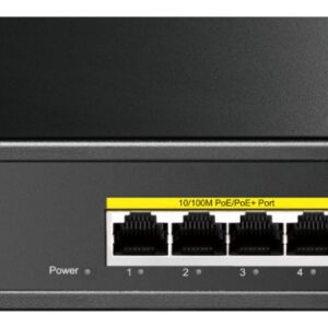 SWITCH CUDY 6-PORT 10/100M POE+ SWITCH 60W 6971690790264 FS1006P