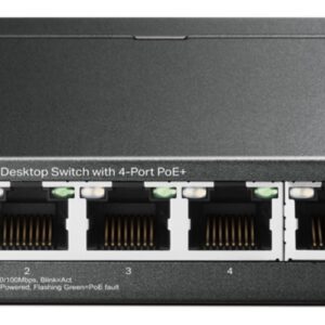 SWITCH TP-LINK 5-PORT GIGABIT DESKTOP SWITCH WITH  4-PORT POE+ 6935364052720 TL-SG1005LP