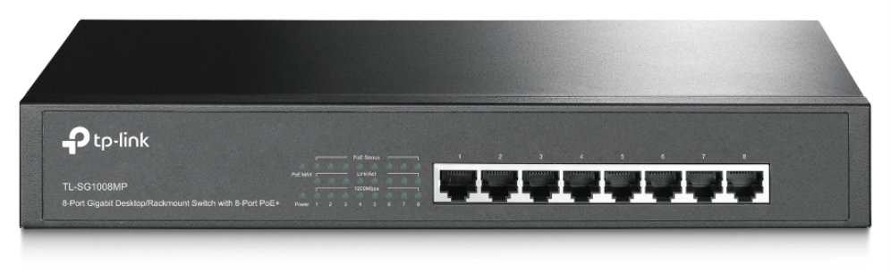 SWITCH TP-LINK 8-PORT GIGABIT SWITCH WITH 8-PORT POE+ 6935364086770 TL-SG1008MP