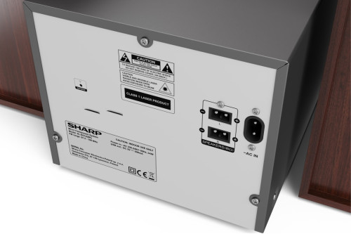 Sharp XL-B512(BR) sistema de audio para el hogar Microcadena de música para uso doméstico 45 W Marrón - Imagen 3