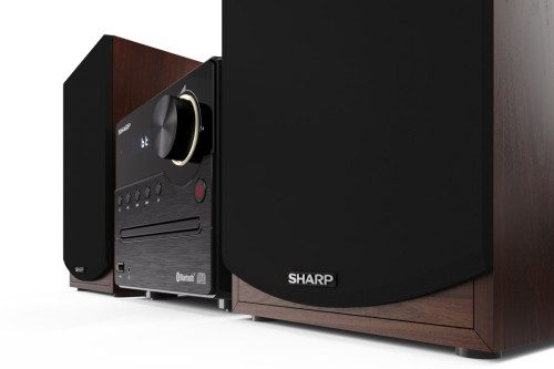 Sharp XL-B512(BR) sistema de audio para el hogar Microcadena de música para uso doméstico 45 W Marrón - Imagen 4