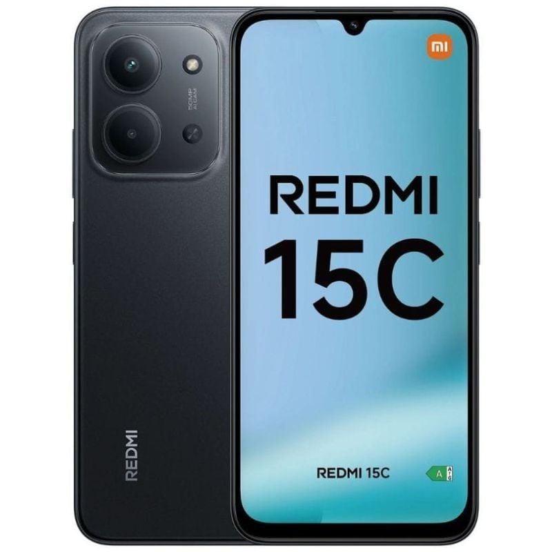 Smartphone Xiaomi Redmi 15C 4GB/ 256GB/ 6.9"/ Negro 6932554458225 MZB0LIFEU XIA-SP REDMI 15C 4-256 BK