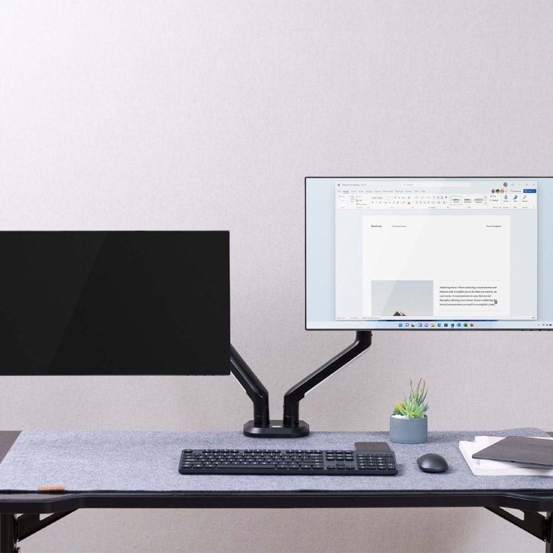 Soporte Gaming para 2 Monitores Aisens DT32TSR-297/ hasta 9kg/ con Iluminación RGB - Imagen 3
