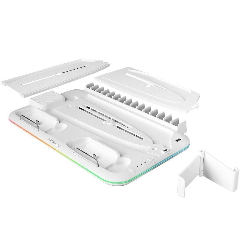 Soporte Multifunción RGB para PS5 Mars Gaming MPS5-B2/ Blanco - Imagen 2