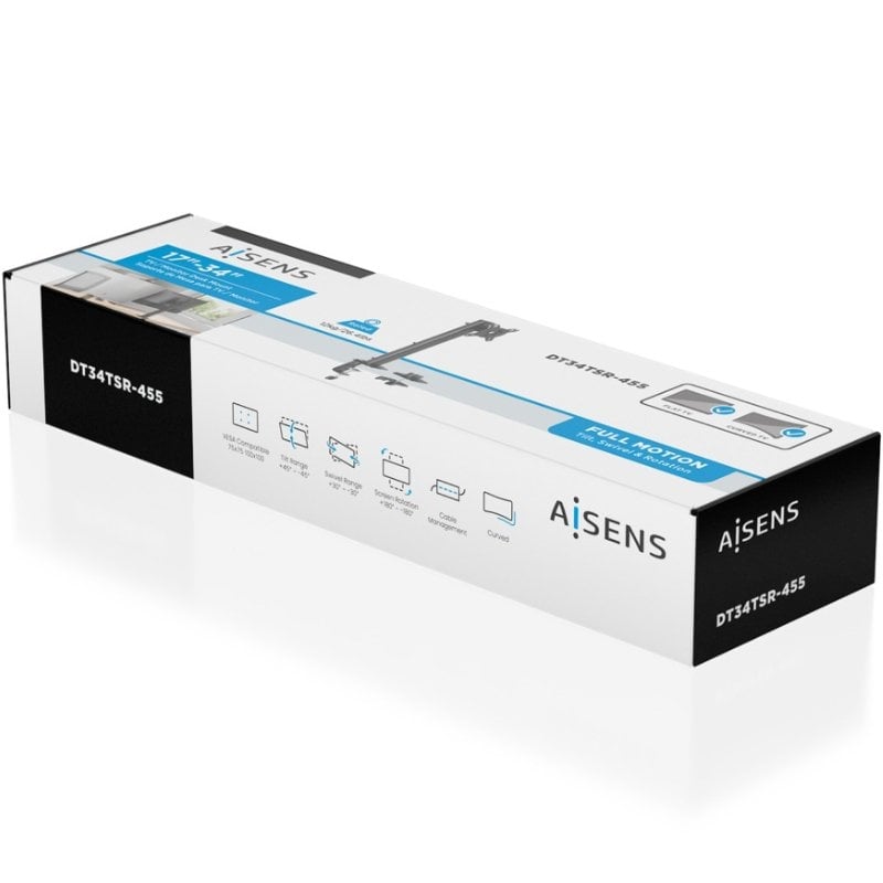 Soporte de Mesa para Monitor Aisens DT34TSR-455/ Giratorio/ Inclinable/ hasta 12kg - Imagen 4