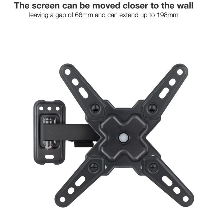 Soporte de Pared Extensible/ Giratorio/ Inclinable TooQ LP1343TN-B para TV de 13-43"/ hasta 20kg - Imagen 3