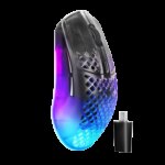 Steelseries Aerox 3 Wireless Gen 2 ratón Juego mano derecha RF Wireless + Bluetooth Óptico 26000 DPI 5707119066266 | P/N: 62717 | Ref. Artículo: 1410062