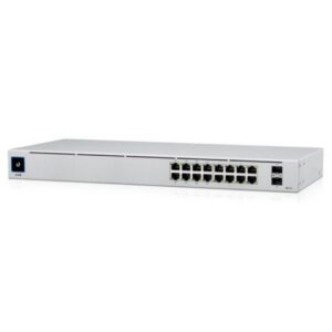 Switch Gestionable Ubiquiti USW-16-POE 16 Puertos/ RJ-45 Gigabit 10/100/1000/ SFP/ PoE+ 817882028547 USW-16-POE UBI-SWITCH USW-16-POE