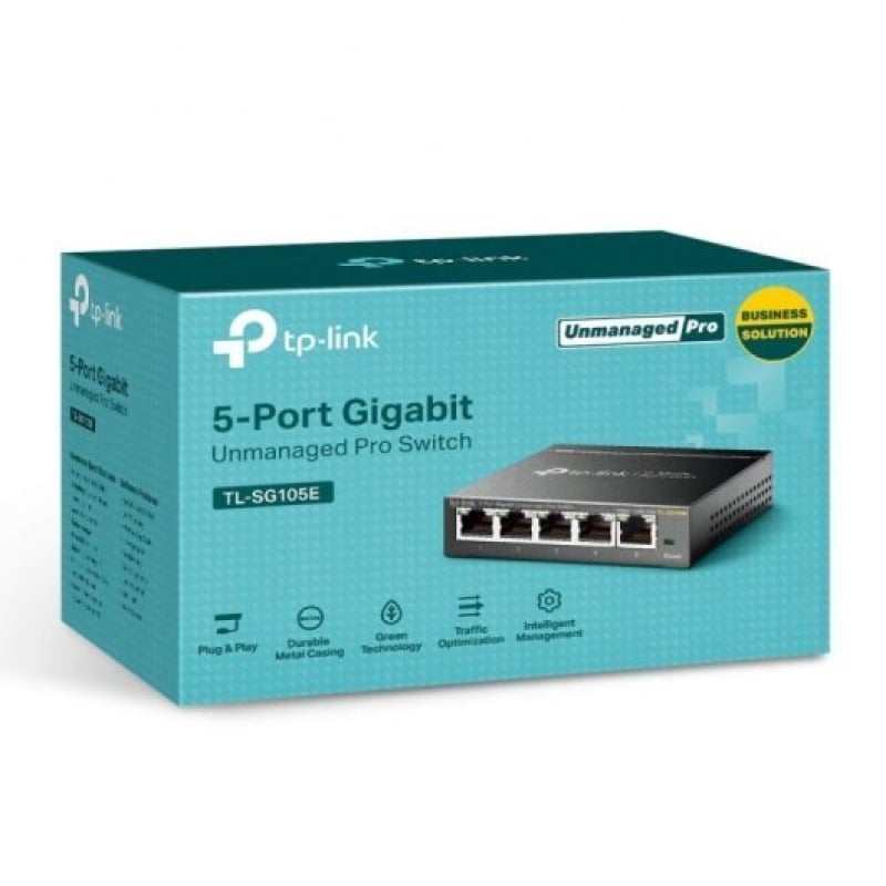 Switch TP-Link Easy Smart TL-SG105E V2 5 Puertos/ RJ-45 10/100/1000 - Imagen 3