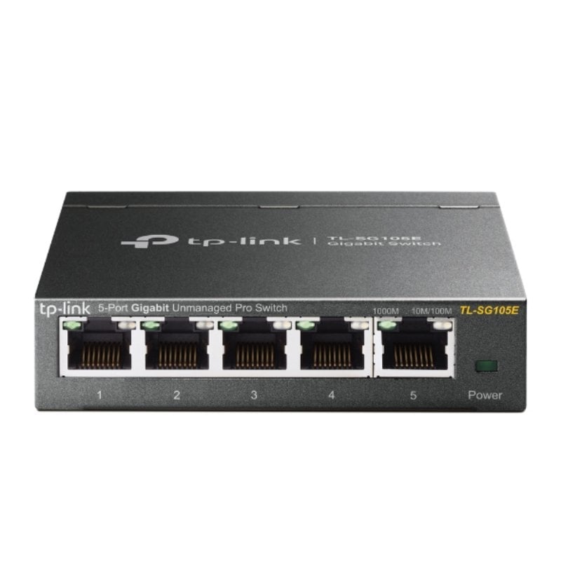 Switch TP-Link Easy Smart TL-SG105E V2 5 Puertos/ RJ-45 10/100/1000 1210002616836 TL-SG105E V2 TPL-SWITCH TL-SG105E V2