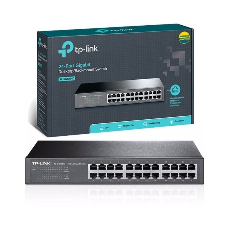 Switch TP-Link TL-SG1024D 24 Puertos/ RJ-45 10/100/1000 - Imagen 3