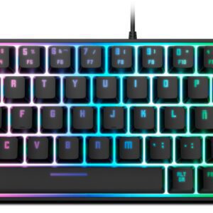 TECLADO MINI KROM KALISTA ES USB RETROILUMINADO MEMBRANA NEGRO 8436587975028 NXKROMKALISTASP