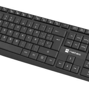 TECLADO NATEC NAUTILUS SLIM LAYOUT USB NEGRO 5901969435375 NKL-1948