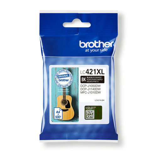 TINTA BROTHER LC-421XL NEGRO 4977766810401 P/N: LC421XLBK | Ref. Artículo: BRLC421XLBK
