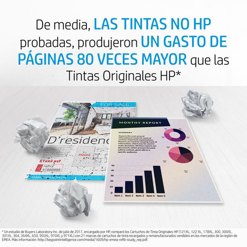 TINTA HP 3YL83AE Nº 912XL AMARILLO - Imagen 5