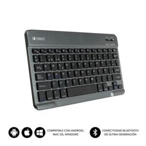 Teclado Compacto Inalámbrico Subblim Smart/ Gris 8436586740573 SUB-KBT-SM0002 SUB-TEC SM0002