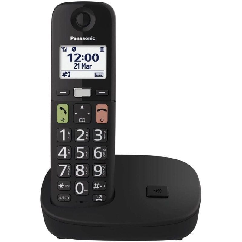 Teléfono Inalámbrico Panasonic KX-TGU112EXB/ Pack DUO/ Negro - Imagen 2
