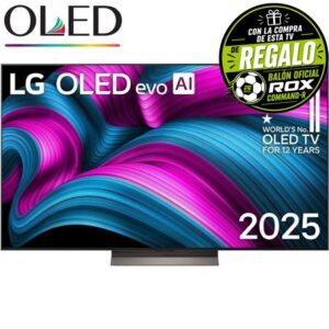 Televisor LG OLED Evo AI C5 OLED65C56LB 65"/ Ultra HD 4K/ Smart TV/ WiFi 8806096363430 OLED65C56LB.AEU LGE-TV OLED65C56LB