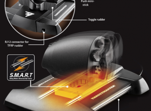 Thrustmaster T-16000M FCS Hotas Negro, Naranja USB Palanca de mando Analógico/Digital MAC, PC - Imagen 7
