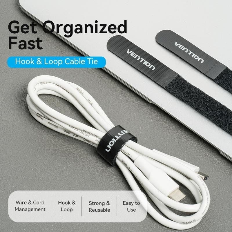 Tira Organizadora de Cables Vention KANB0/ 12cm - Imagen 2