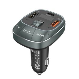 Transmisor FM/ MP3/ Bluetooth Vention FFLB0/ 1xUSB-Tipo C/ 2xUSB/ 30W 6922794775923 FFLB0 VEN-CAR FFLB0