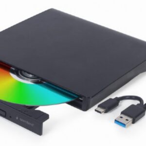 UNIDAD DE DVD USB EXTERNA GEMBIRD NEGRA 8716309136143 DVD-USB-031