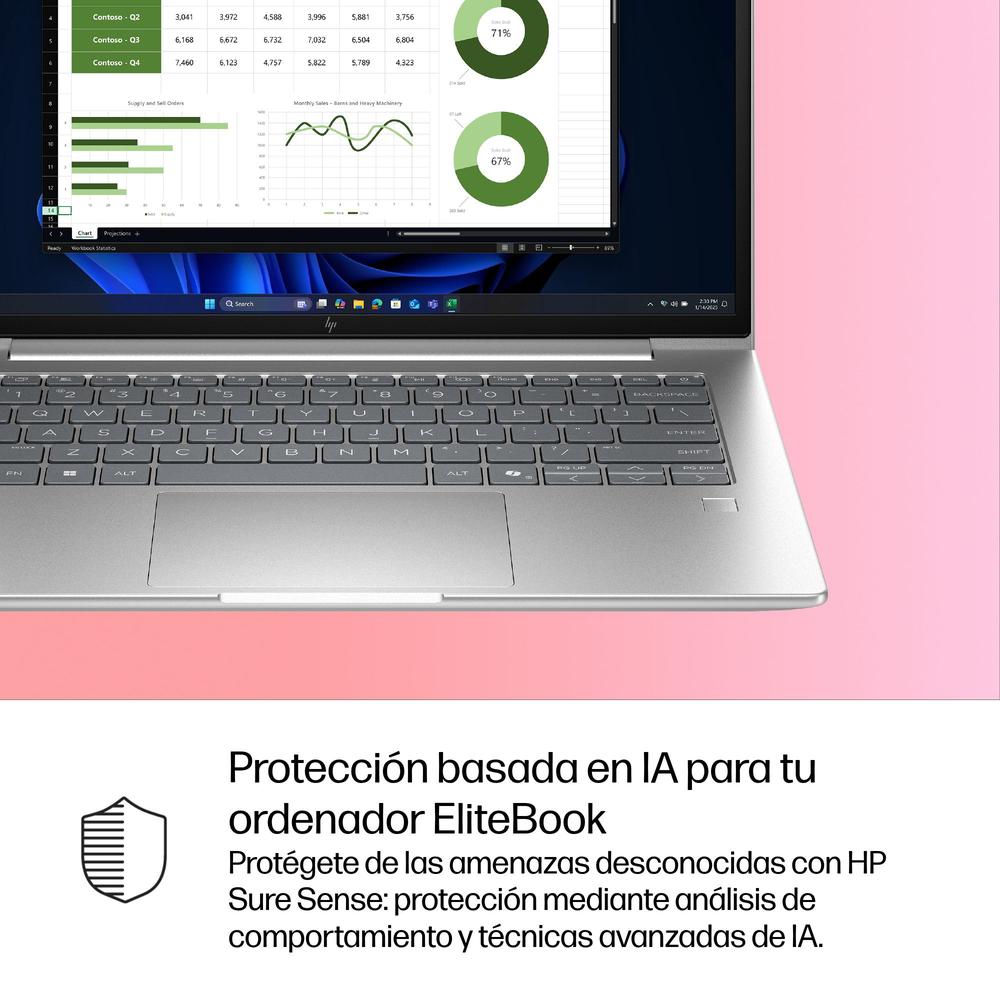 Portatil hp elitebook 6 g1i u7 - 255u - 16gb - ssd 512gb - 14 pulgadas - w11p - Imagen 7
