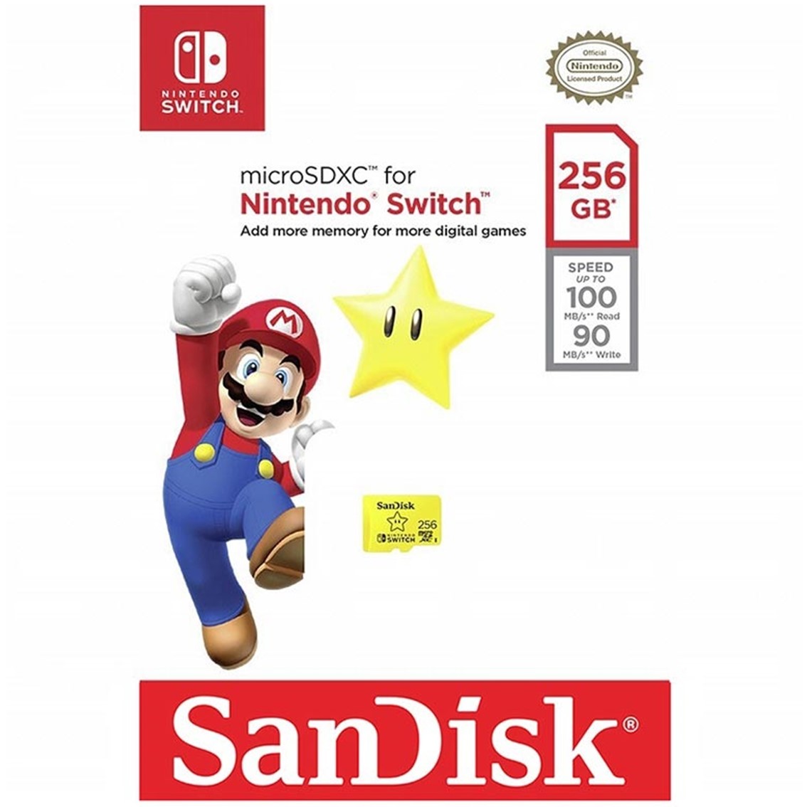Licencia nintendo switch - uhs i - u3 - lectura: 100mb - s - Imagen 3