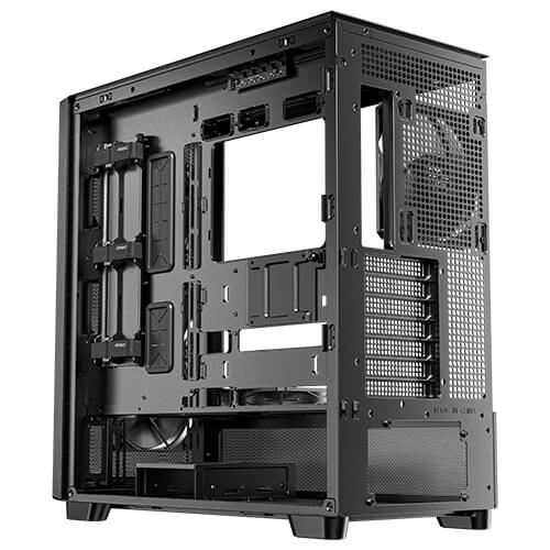 Caja ordenador gaming antec flux se atx wood negra - Imagen 3