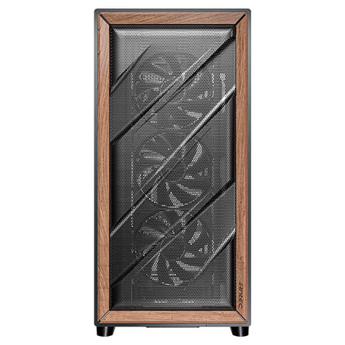 Caja ordenador gaming antec flux se atx wood negra - Imagen 4