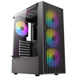 0761345102056 | P/N: 0-761345-10205-6 | Cod. Artículo: DSP0000033906 Caja ordenador gaming antec ax27 atx argb cristal templado negra