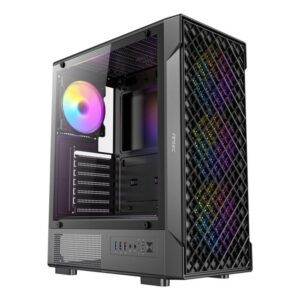 0761345102322 | P/N: 0-761345-10232-2 | Cod. Artículo: DSP0000033992 Caja ordenador gaming antec vx - 310 atx argb cristal templado negra