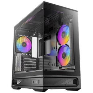 0761345102810 | P/N: 0-761345-10281-0 | Cod. Artículo: DSP0000040825 Caja ordenador gaming antec c2m matx argb cristal templado negra