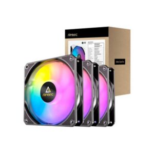 0761345400336 | P/N: 0-761345-40033-6 | Cod. Artículo: DSP0000033905 Ventilador cpu antec p12r argb 3x vent reverse 120mm rgb negro